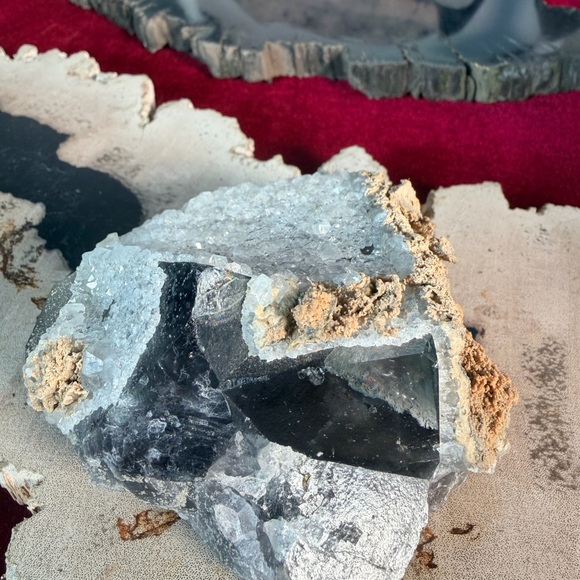 Natural Fluorite & Quartz Nigeria | Raw Crystal Specimen | Clarity • Focus • - Picture 5 of 8